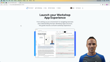 Get Started with the Epic Workshop App